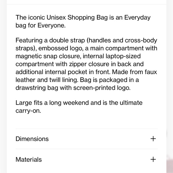 Large Black Telfar - Picture 5 of 5